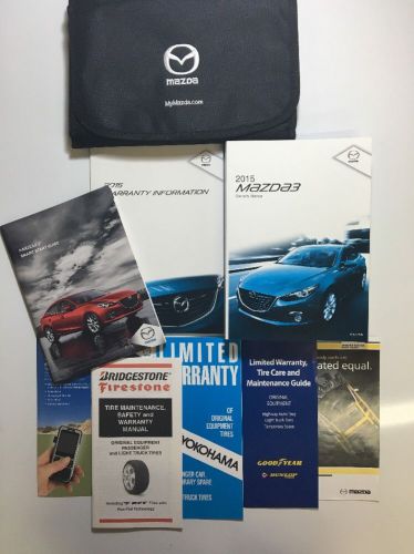 2015 mazda 3 owners manual set free same day shipping!! #0539