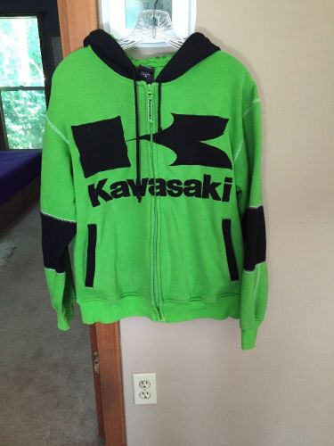 Kawasaki hoodie green/ black, size m