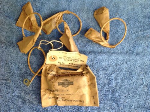 Four positive battery wires 4 harley nos 4706-39
