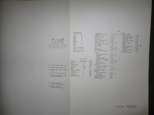 1974 ford bus b500 b600 b700 b750 electrical wiring diagram schematic sheets oem