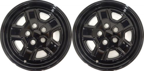 (2) 2014 jeep compass 16&#034; black wheel skins / liners / hubcaps imp-78