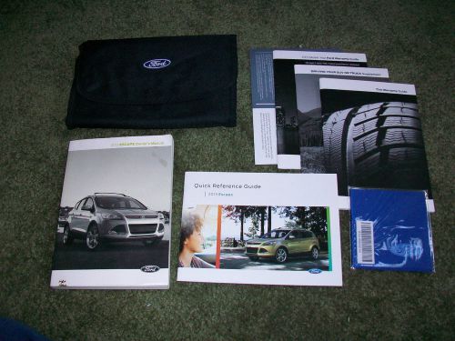 2013 ford escape owners manual kit w/  qwk ref and cover