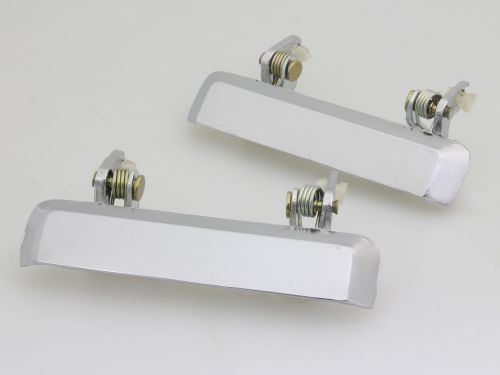 New chrome metal door handles pair lh rh fit for suzuki sj30 jimny 550 sj40 1000