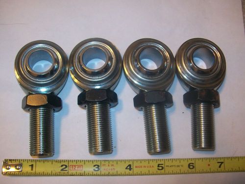 4 new aurora bearing co usa vcam-12 3/4 right hand heim joints &amp; jam nuts ptfe