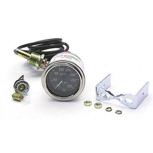 Stewart warner deluxe 2-1/16 mechanical water temp gauge, 48 inch