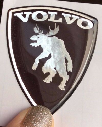 Volvo zombies moose  sticker polyurethane resin metallic film size1.89&#034;*2.28&#034;