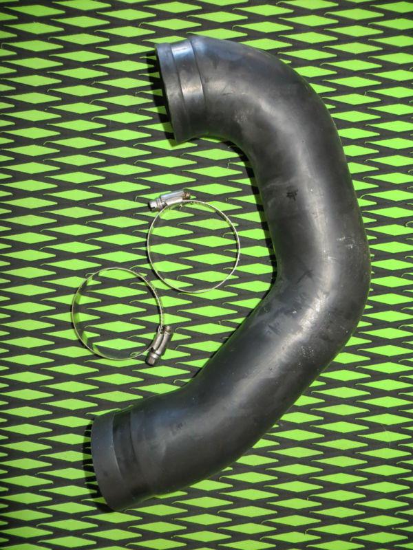Kawasaki xi super sport rear rubber exhaust hose w/clamps