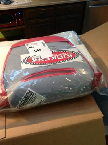 Kirkey seat covers red #41812 (2 seat covers new) drag, pro street & racing