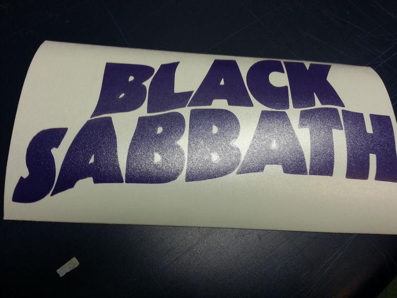 Black sabbath decal window sticker window decal purple 8" x 4"inch