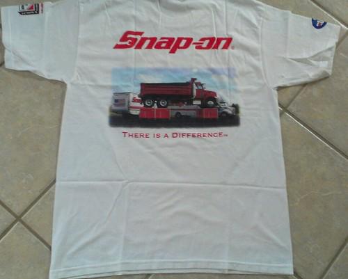 Snap on tools t-shirt  size l white