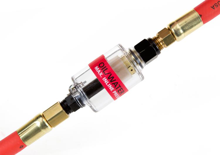 New - oil and water separator - 1/4" npt inlet and outlet - 150 psi - air tool