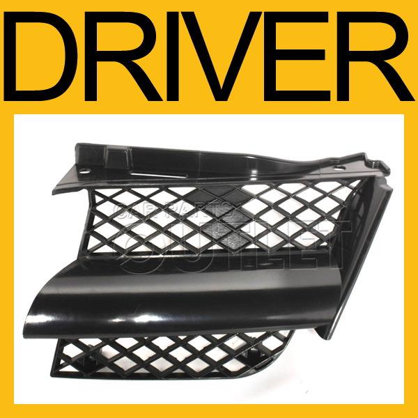 03 04 mits outlander front grille grill material black plastic mesh insert lh