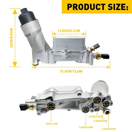 Aluminum Engine Oil Filter Housing Fits 2011-2016 Dodge Jeep Chrysler Ram3.6L, US $93.99, image 2