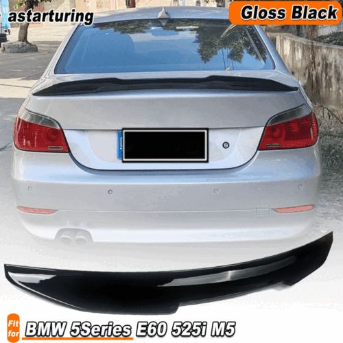 For BMW E60 530i 545i 550i M5 2004-2009 Glossy Black Rear Trunk Spoiler Wing Lip, AU $225.99, image 11