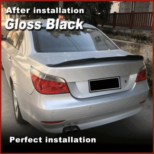 For BMW E60 530i 545i 550i M5 2004-2009 Glossy Black Rear Trunk Spoiler Wing Lip, AU $225.99, image 13