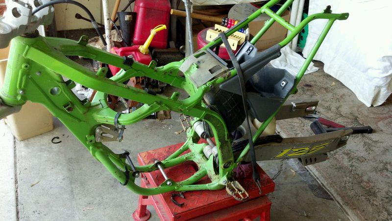 97 KX 125 FRAME & SWING ARM & TRIPLE TREES , US $25.00, image 2
