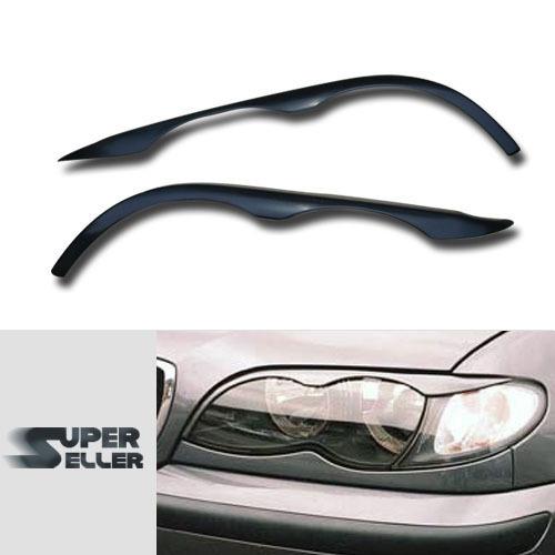 Bmw 3-series e46 4dr sedan facelift headlight lamp cover trim eyelids eyebrows ☜