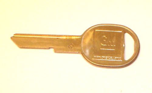 Vintage 1970's GM General Motors B Stamp Nickel Plated Brass Uncut Car Key Blank, US $5.99, image 5