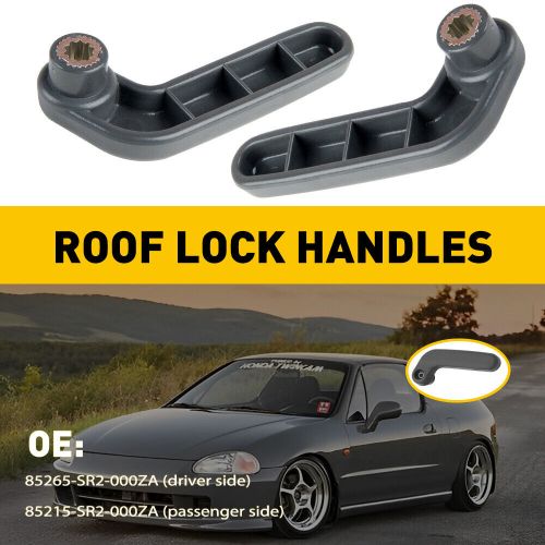 Top Roof Lock Handles Inner For 1994-1997 Honda Civic Del Sol Driver + Passenger, US $14.99, image 6