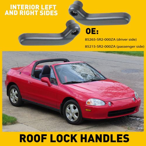 Top Roof Lock Handles Inner For 1994-1997 Honda Civic Del Sol Driver + Passenger, US $14.99, image 7