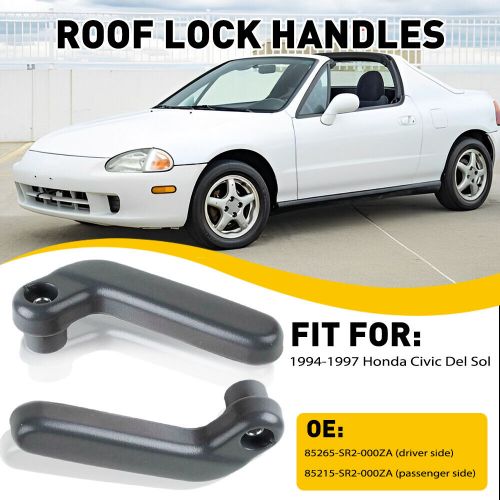 Top Roof Lock Handles Inner For 1994-1997 Honda Civic Del Sol Driver + Passenger, US $14.99, image 12