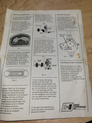HURST 3 SPEED SHIFTER/ 53-64 Chevy, 58-63 Pontiac #290681, 1955, 1956, 1957, US $225.00, image 12