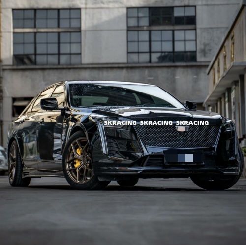 Gloss Black Front Bumper Mesh Grille+Center Frame Trim Fits 2019-20 Cadillac CT6, US $299.00, image 2