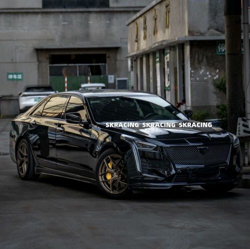 Gloss Black Front Bumper Mesh Grille+Center Frame Trim Fits 2019-20 Cadillac CT6, US $299.00, image 4