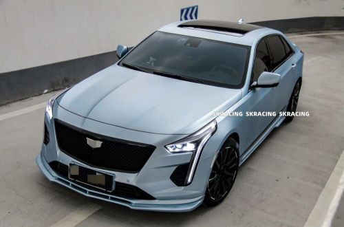 Gloss Black Front Bumper Mesh Grille+Center Frame Trim Fits 2019-20 Cadillac CT6, US $299.00, image 5