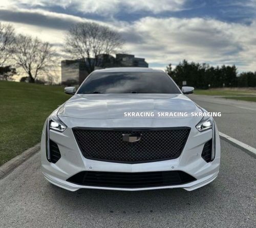 Gloss Black Front Bumper Mesh Grille+Center Frame Trim Fits 2019-20 Cadillac CT6, US $299.00, image 7