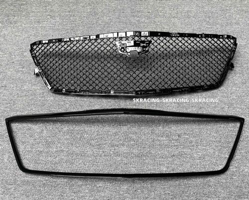 Gloss Black Front Bumper Mesh Grille+Center Frame Trim Fits 2019-20 Cadillac CT6, US $299.00, image 10