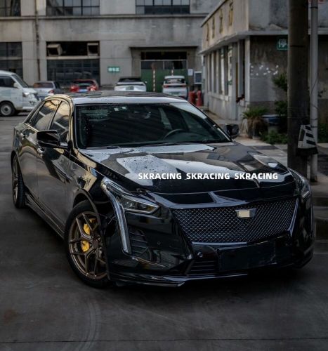 Gloss Black Front Bumper Mesh Grille+Center Frame Trim Fits 2019-20 Cadillac CT6, US $299.00, image 13