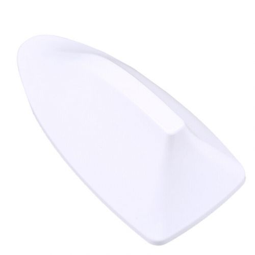 White car auto shark fin roof antenna aerial aerial fm/am radio signal universal