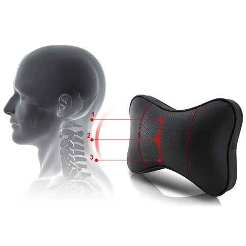 Breathable Car Neck Pillows Headrest with Perforated Cortex Skin Black, US $18.50, image 4