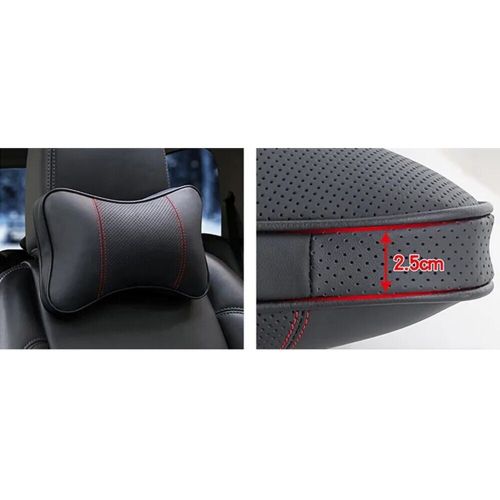 Breathable Car Neck Pillows Headrest with Perforated Cortex Skin Black, US $18.50, image 10
