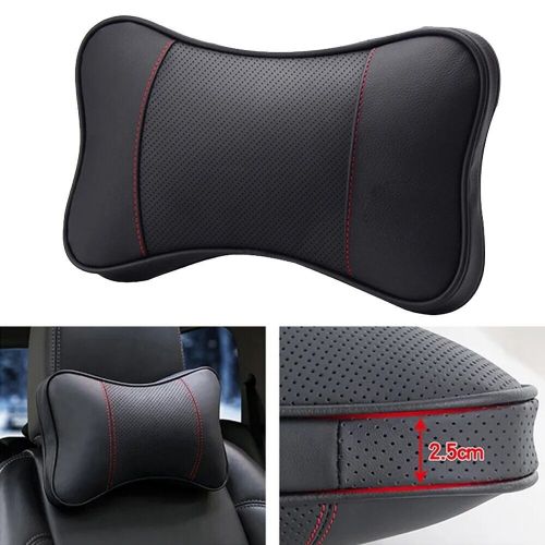 Breathable Car Neck Pillows Headrest with Perforated Cortex Skin Black, US $18.50, image 20