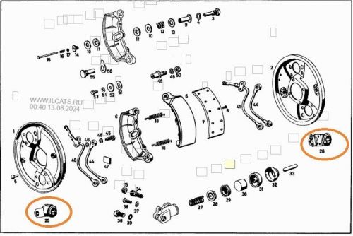 Mercedes 190SL front / rear wheel cylinders - rebuild cores, US $49.95, image 4