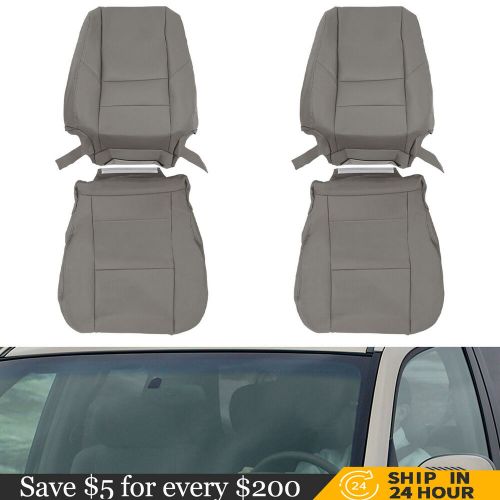 For 2000-2004 Toyota Tundra Sequoia Driver Passenger Leather Seat Cover Tan/Grey, US $74.40, image 10