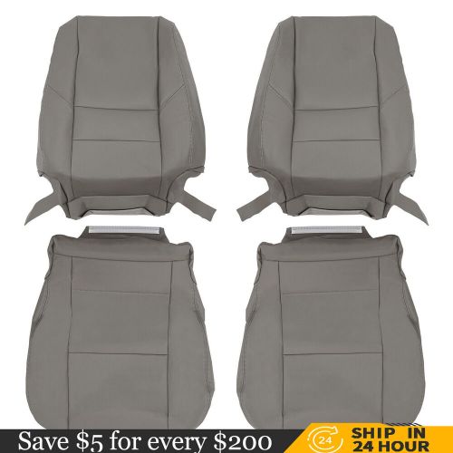 For 2000-2004 Toyota Tundra Sequoia Driver Passenger Leather Seat Cover Tan/Grey, US $74.40, image 14