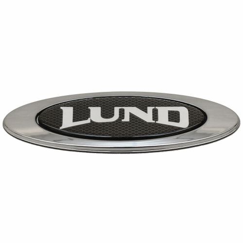 Lund boat raised decal 2117935 | 4 1/2 x 1 1/2 inch silver black