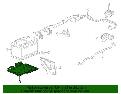 Genuine GM Driver Side Battery Auxiliary Tray 23231841, US $45.24, image 3