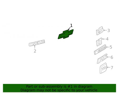 Genuine GM Deck Lid Emblem 84690295, US $27.75, image 2