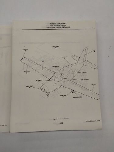 Piper PA-46-310/350P Malibu Airplane Parts Catalog Part No. 761-782-Copy, US $39.95, image 2