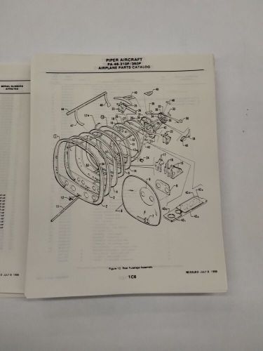 Piper PA-46-310/350P Malibu Airplane Parts Catalog Part No. 761-782-Copy, US $39.95, image 7