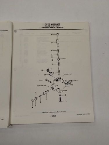 Piper PA-46-310/350P Malibu Airplane Parts Catalog Part No. 761-782-Copy, US $39.95, image 13