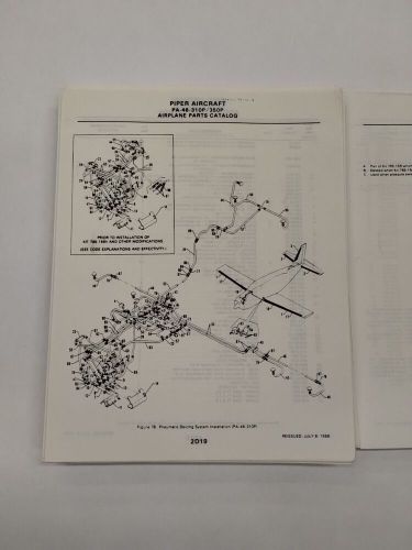 Piper PA-46-310/350P Malibu Airplane Parts Catalog Part No. 761-782-Copy, US $39.95, image 15