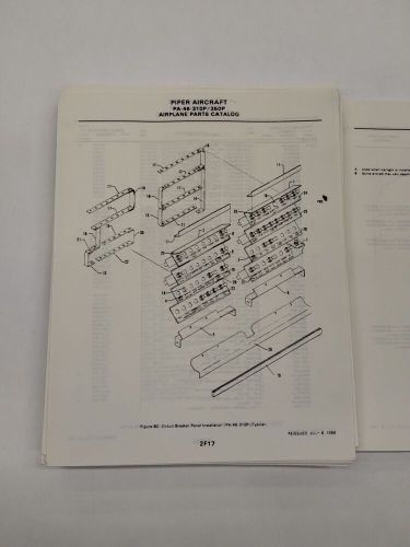 Piper PA-46-310/350P Malibu Airplane Parts Catalog Part No. 761-782-Copy, US $39.95, image 17