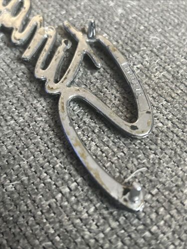 Gm corvette 1969-1976 stingray chrome metal  script emblem (old stock) **