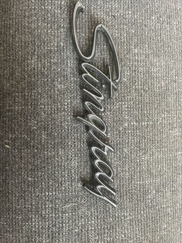 GM Corvette 1969-1976 Stingray Chrome Metal Script Emblem (old stock) **, US $35.00, image 8
