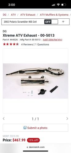 Polaris Scrambler , Sport, Trail Blazer 400 Performance Exhaust System, US $275.00, image 4